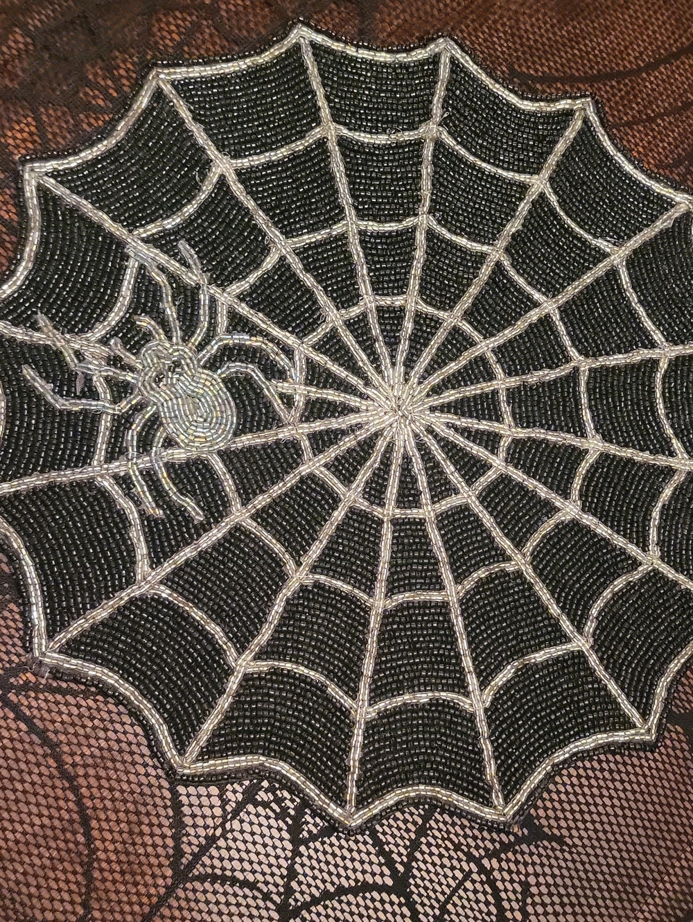 Beaded Spiderweb Placemats